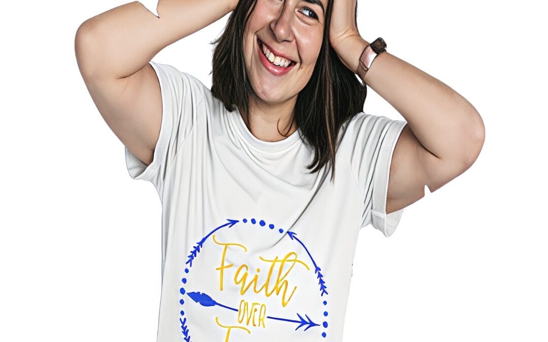 Faith-over-fear-model-White-T-Shirt_new