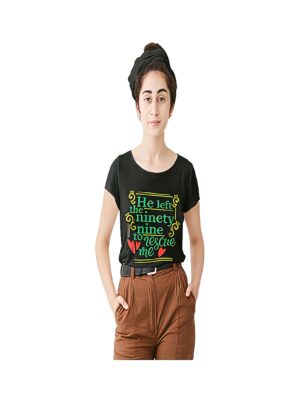 He Left The 99 Printed T-Shirt