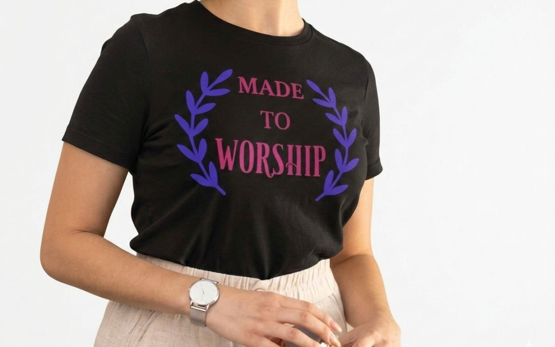 Made to worship black t-shirt
