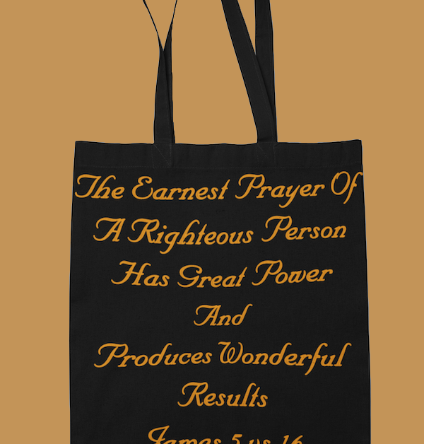Earnest-prayer-shopping-canvas-black