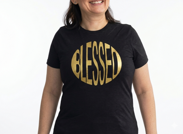 Blessed-blacktshirt-yellowtext