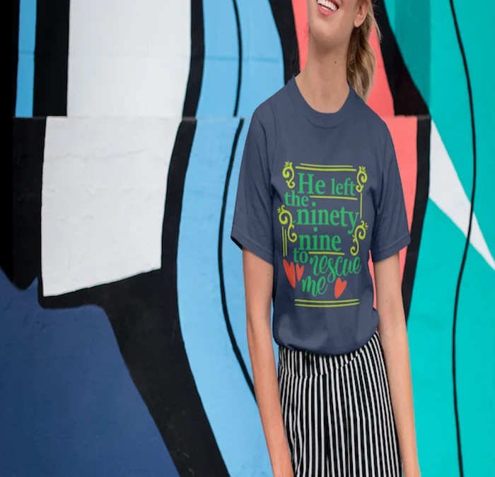He Left the 99 Printed T-Shirt