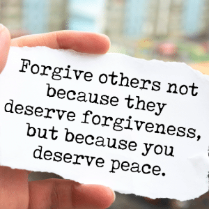 Learning To Forgive Others