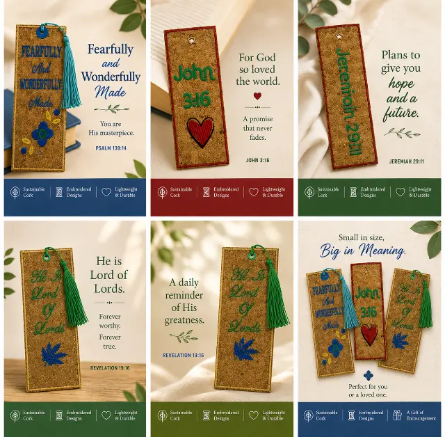 Cork Bookmarks