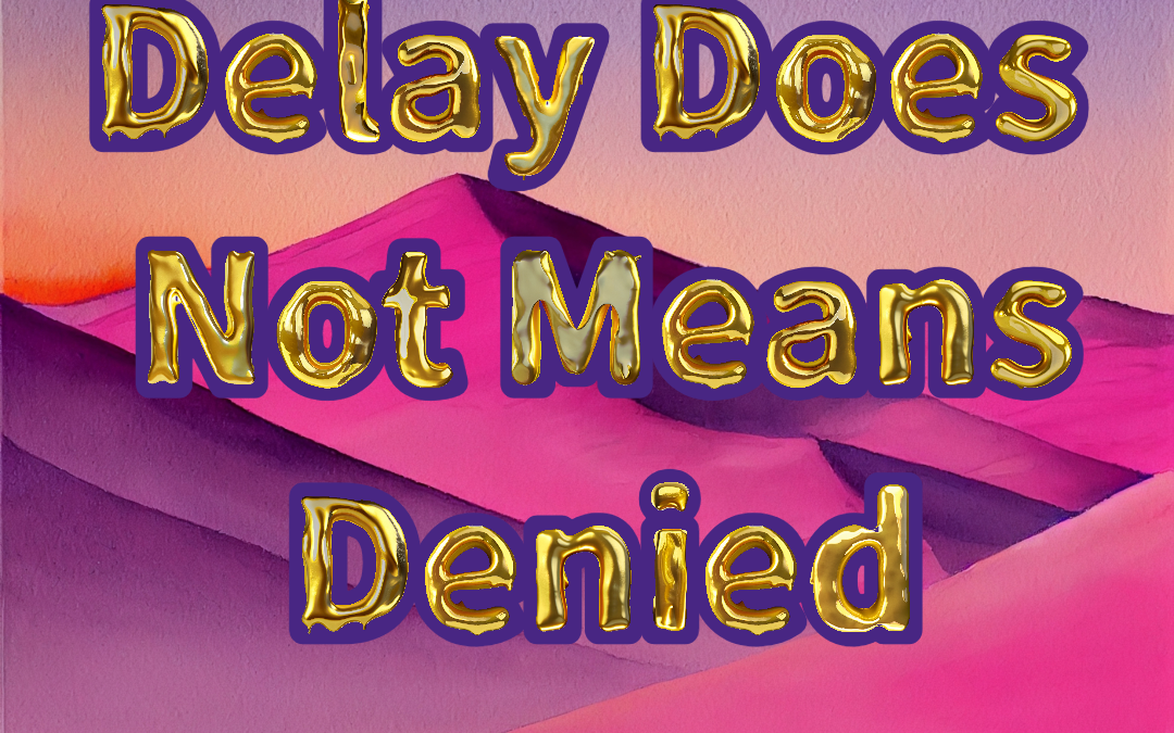 Delay does not means denied