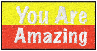 You Are Amazing Embroidered Patch