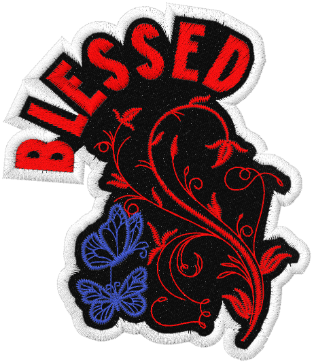 Blessed Embroidered Patch