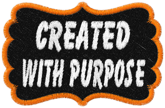 Created With Purpose Embroidered Patch