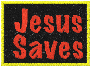 Jesus Saves Embroidered Patch