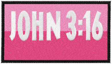 John 3/16 Embroidered Patch