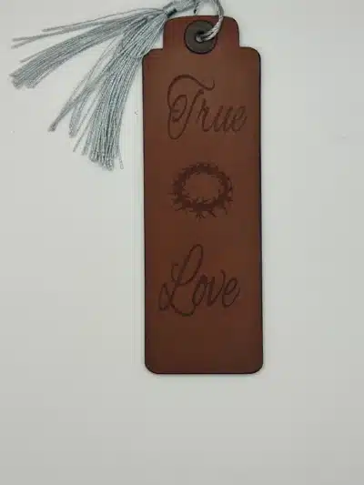 Leather bookmark
