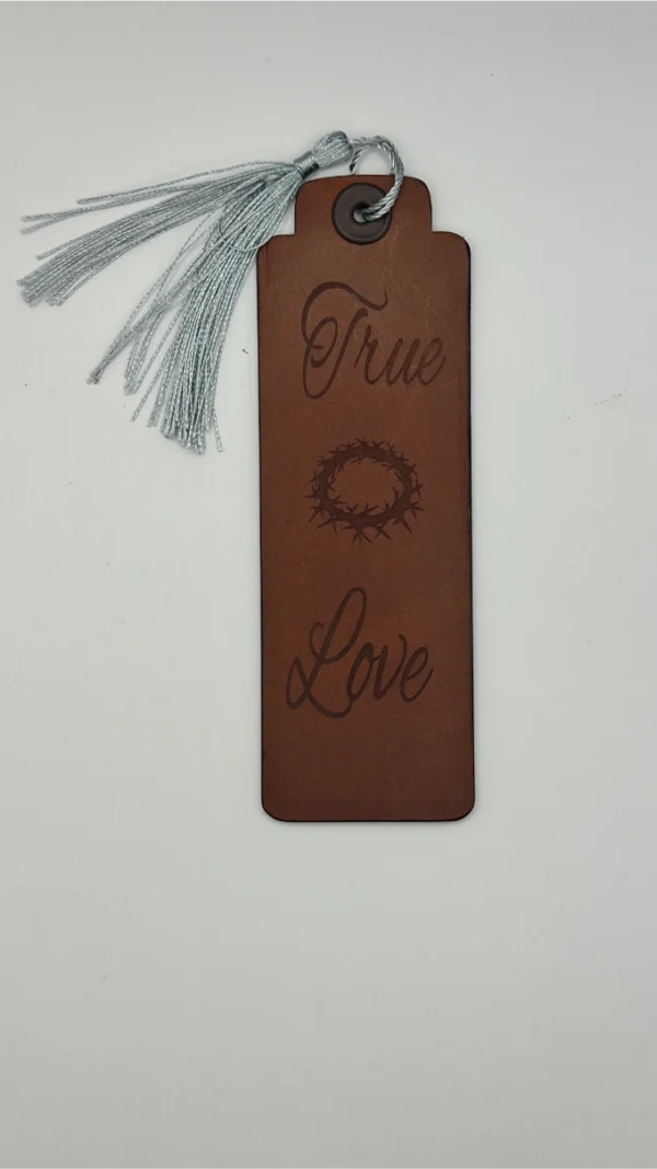 Leather bookmark