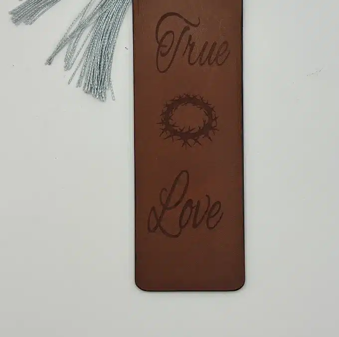Leather bookmark