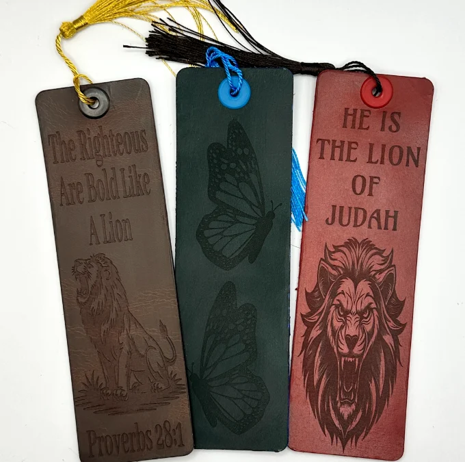 leather bookmarks