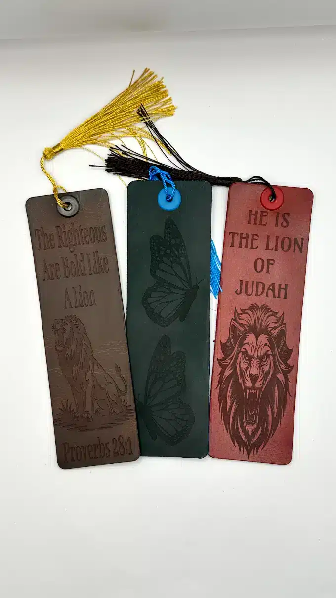 leather bookmarks