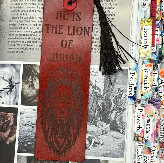 leather bookmark