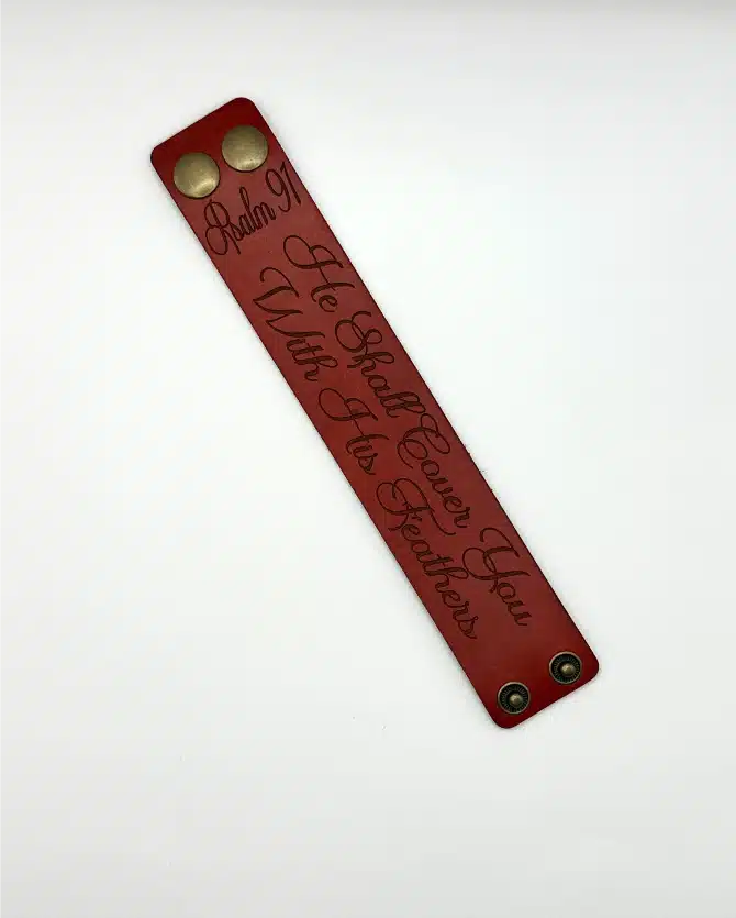 Christian Leather Cuff Bracelets