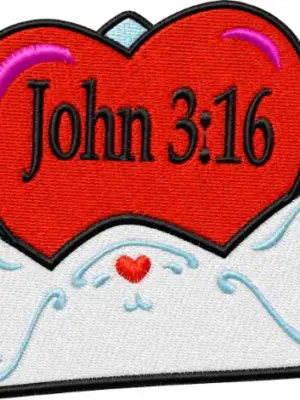 John 3/16 Embroidery Patch