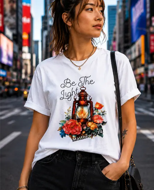 Be The Light Christian T-Shirt