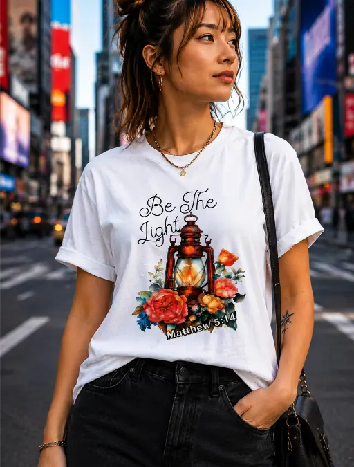 Be The Light Christian T-Shirt