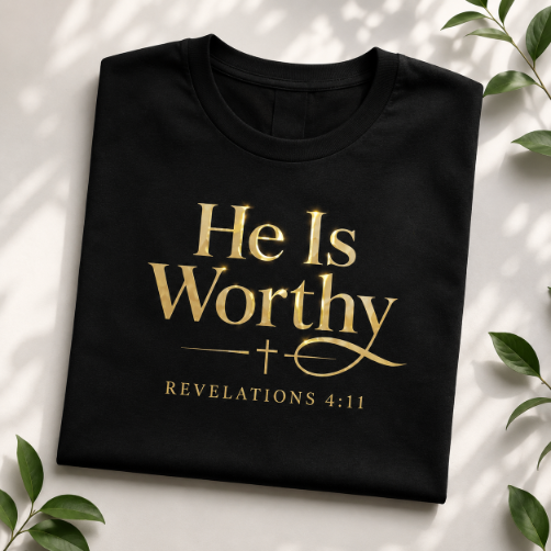 He Is Worthy Black