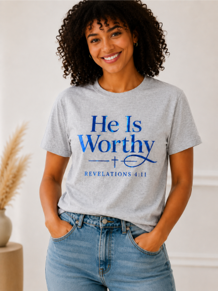 He Is Worthy Heather Grey (Female)