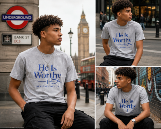 He Is Worthy Heather Grey (Male)