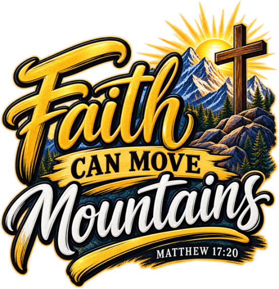 Faith Can Move Mountain Sticker