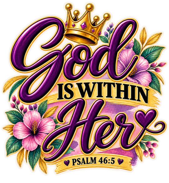 God is Within Her Sticker