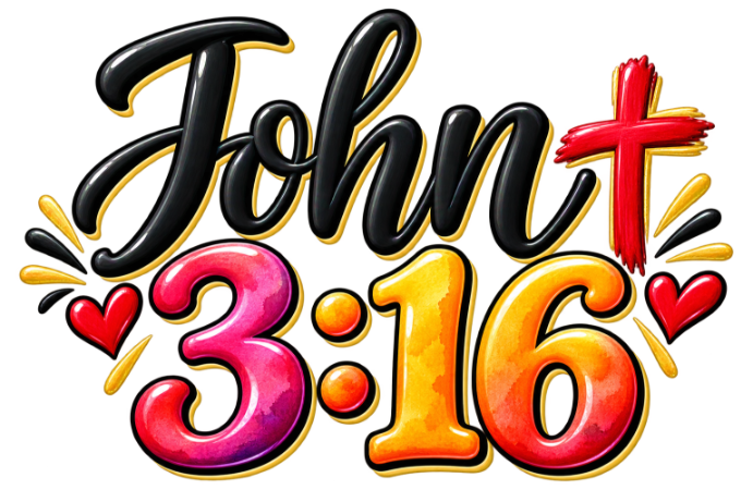 John 3-16 Sticker
