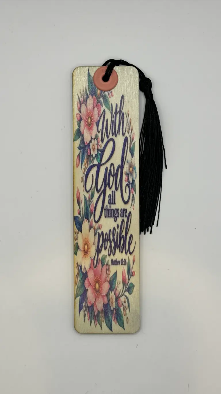 With God All Things Are Possible Bookmark