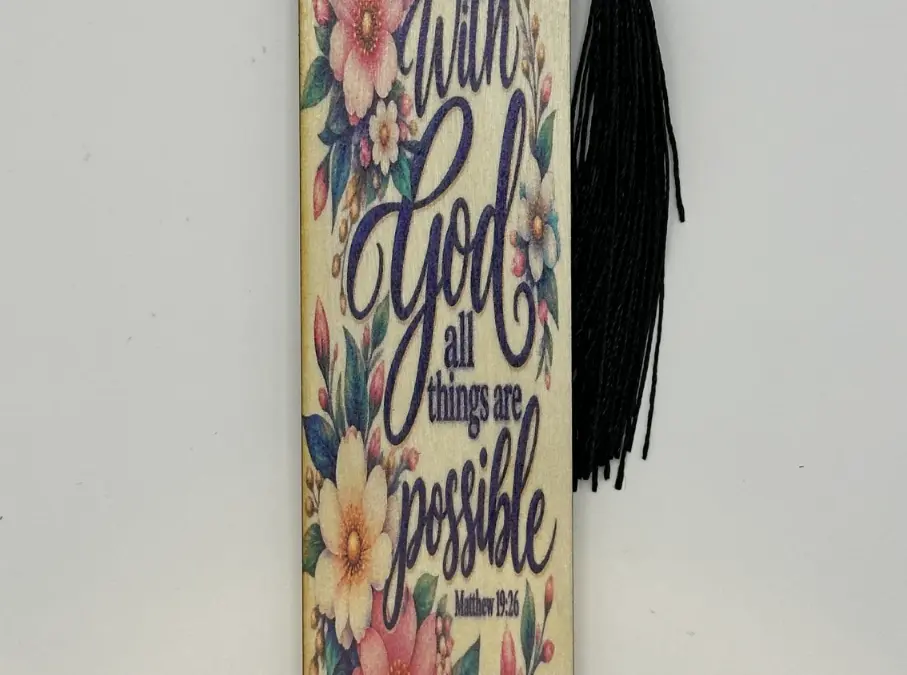 With God All Things Are Possible Bookmark